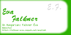 eva falkner business card